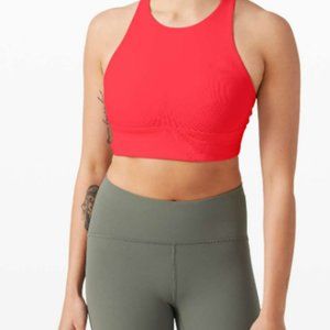 Lululemon- Energy Bra Neck Long Line Rib*medium Support B-D - Size 4-